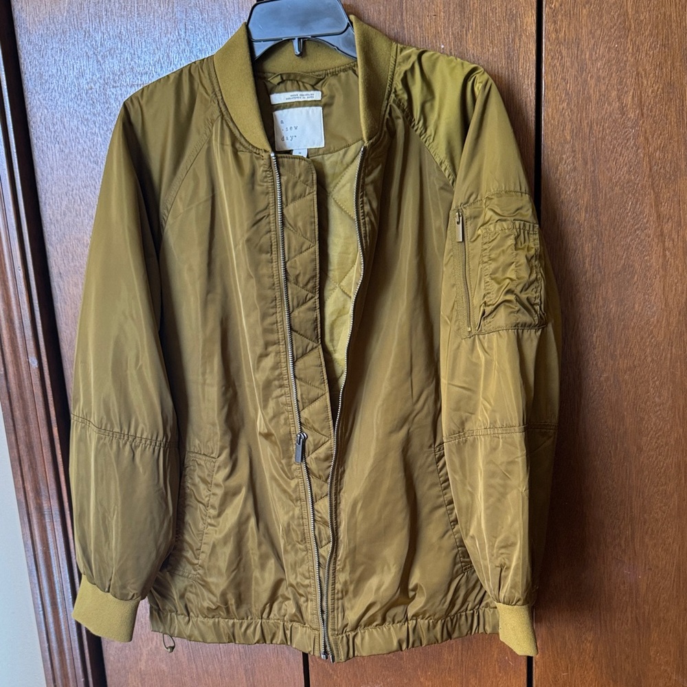 a new day Olive Bomber Jacket